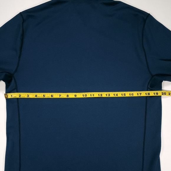 Patagonia Capilene Base Layer Midweight 1/4 Zip Mens M Polartec Blue Great Cond - Picture 12 of 14